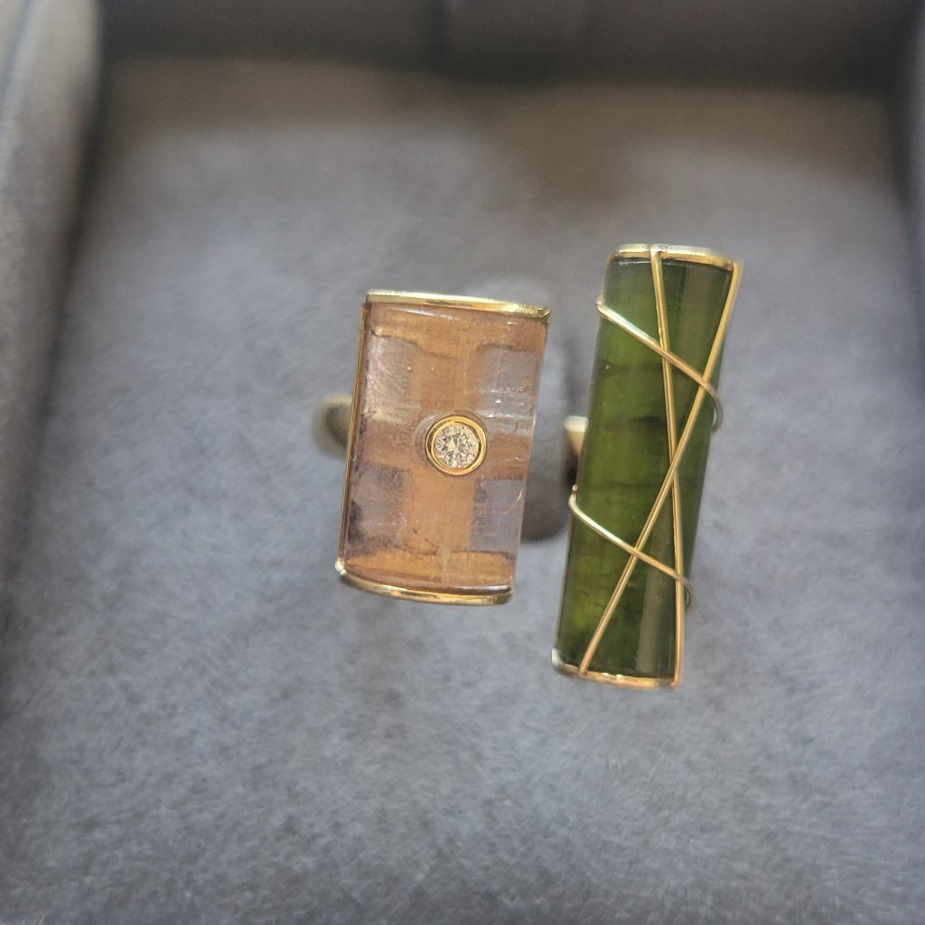 Rosenkrantz Gold Ring With Precious Stones